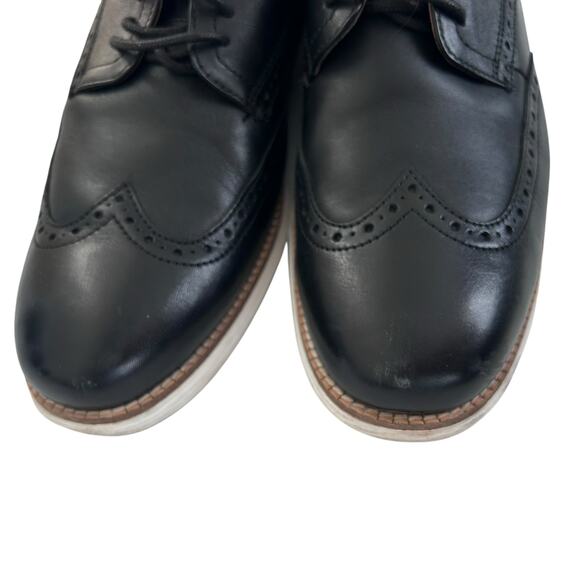 Cole Haan Black Leather OriginalGrand Lace Up Loafers Sz 10.5 - Picture 3 of 9